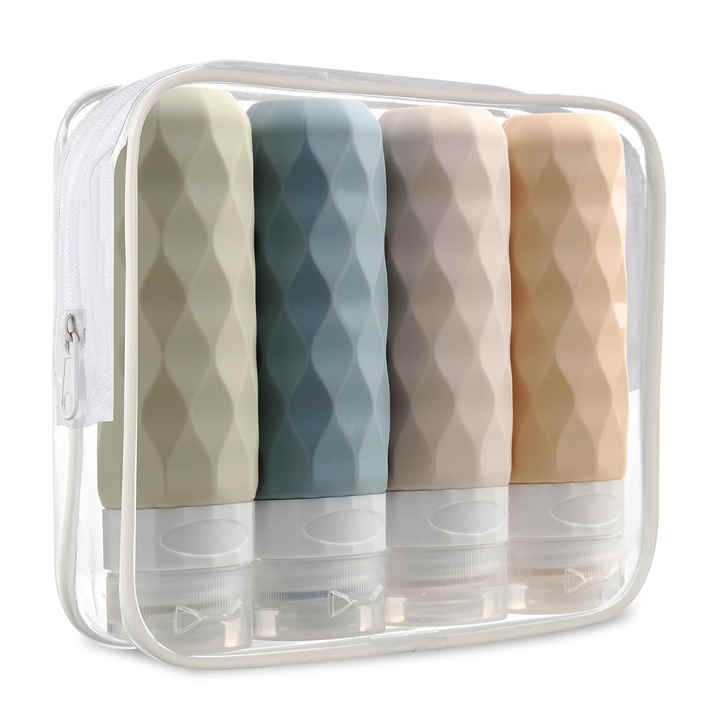 LXPTZ-A07 3oz TSA Approval Reusable Shampoo Bottle Set 