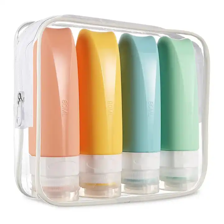 LXPTZ-A04 4 Pack Portable Travel Sub-bottle Set