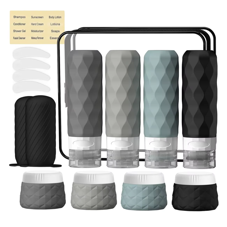 Silicone Travel Bottles with Storage Bag
