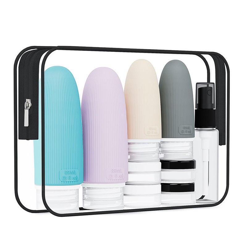 T0437001 60ml 89ml 4Pack Silicone Travel Bottle Set