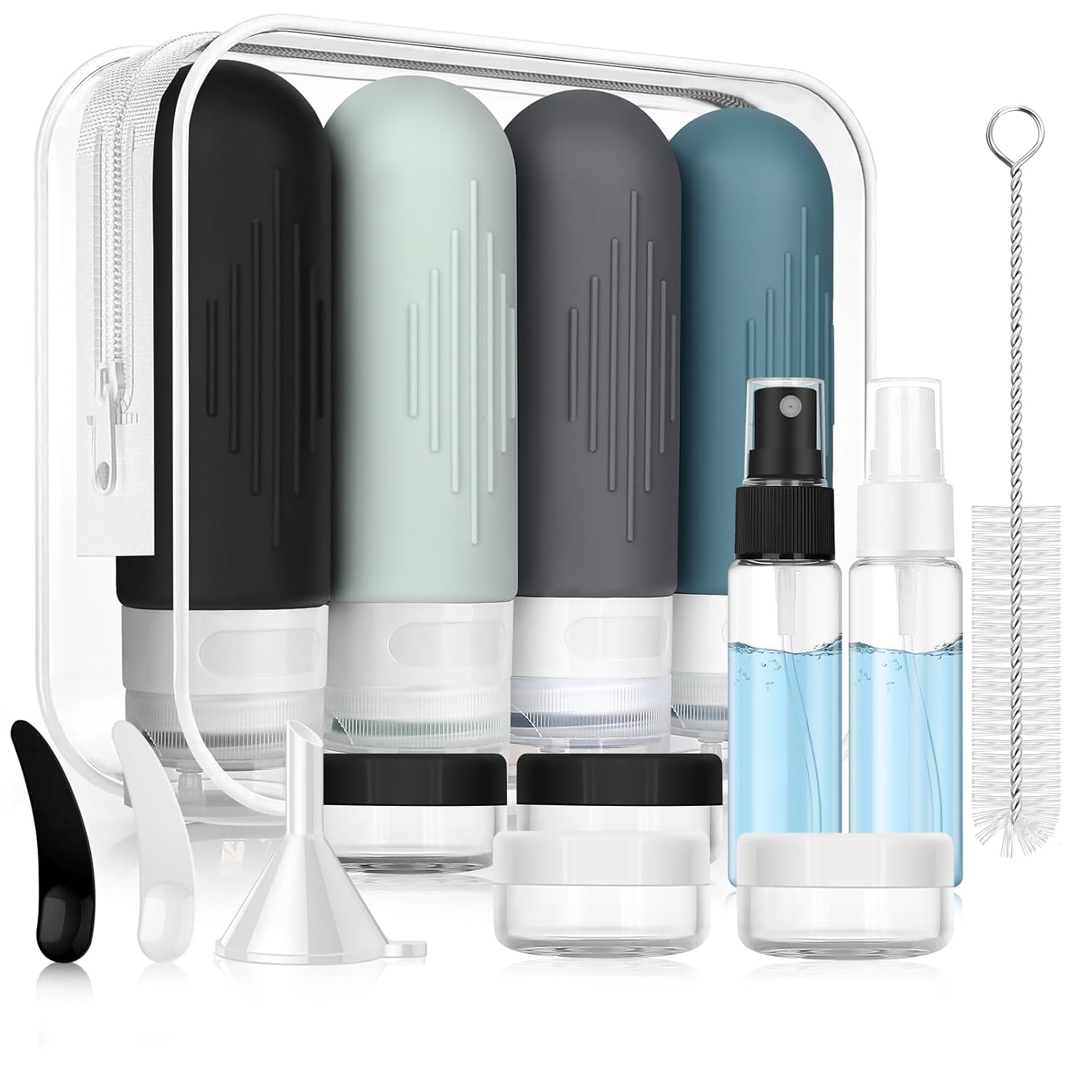 T0432002 90ml 4 Pack Silicone Travel Bottle Set