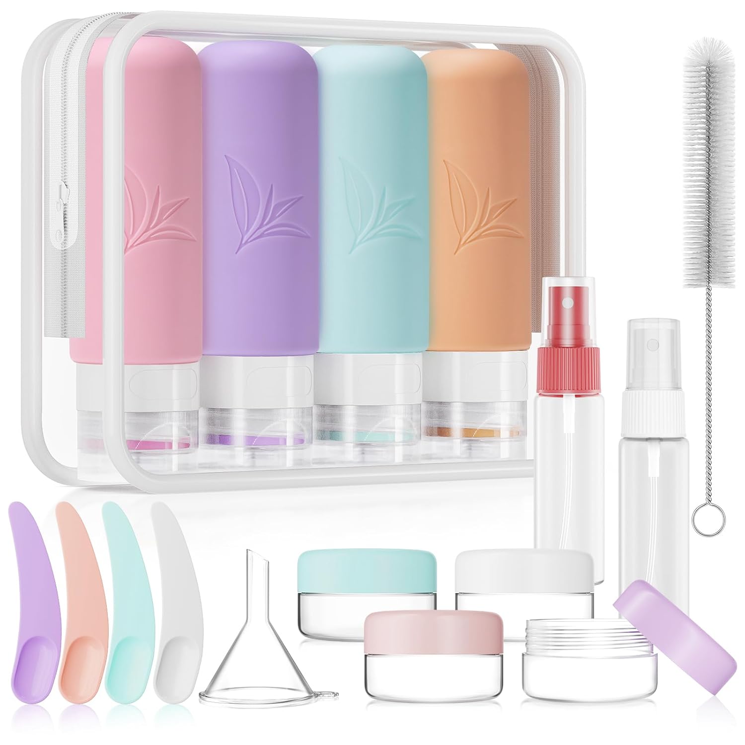 T0432004 90ml 4 Pack Silicone Travel Bottle Set