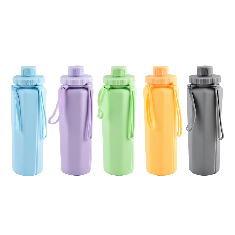 W0454001 600ml Roll-up Water Bottle