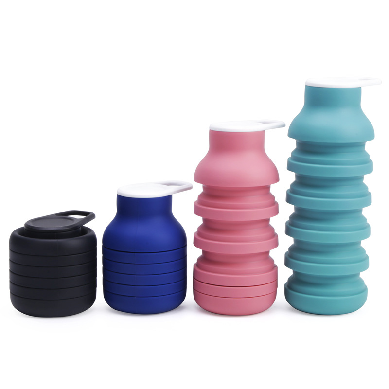 W0437003 600ml Collapsible Water Bottle
