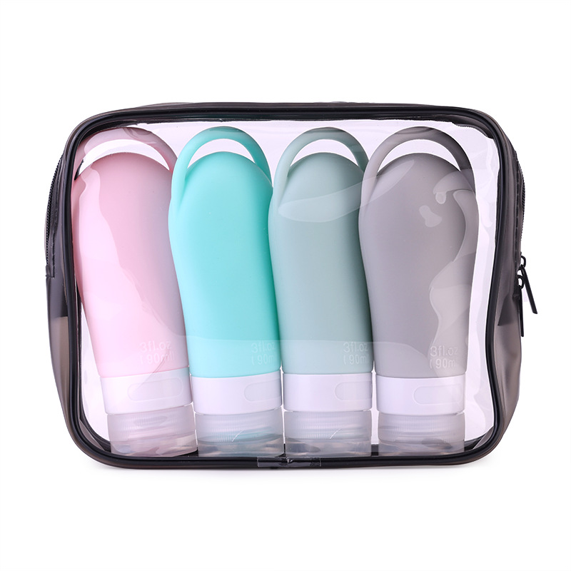 Silicone Travel Bottle Organizer Set